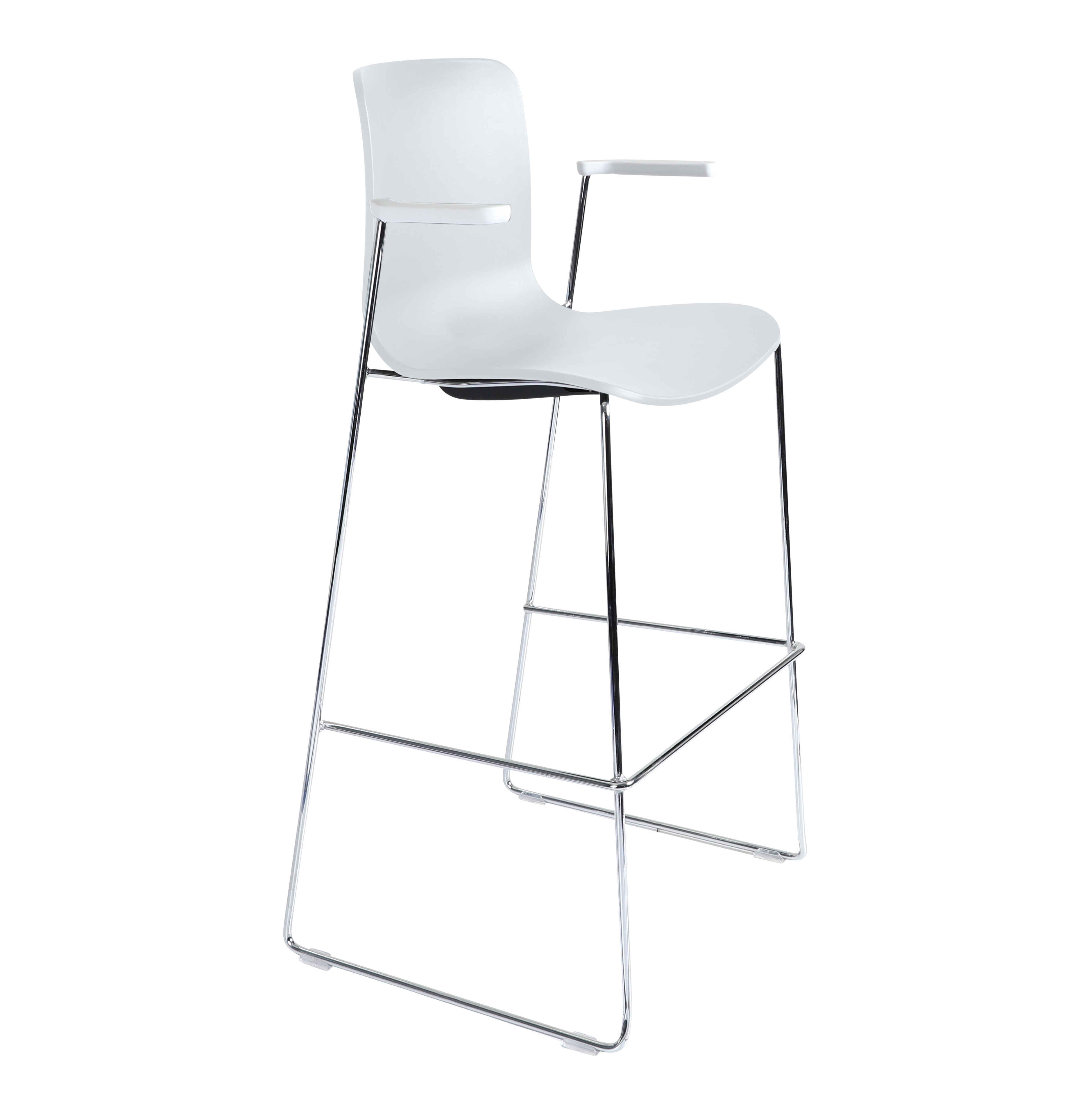 Acti Stool (White / Stool Sled Base)